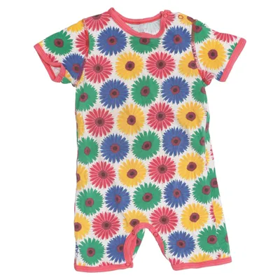 Barboteuse (Blanc, Multicolore) de Snoozy Coton, Élasthane