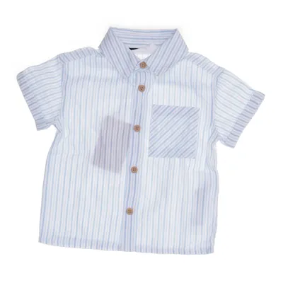 Korte mouwen shirt (Wit, Blauw) van Primark Cares Katoen