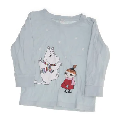 Långärmad t-shirt (Turkos, Grön) från Lindex Baby Bomull