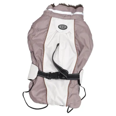 Dog coat (Beige, White) from Buster Polyester