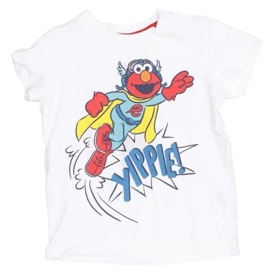 T-shirt (Wit, Meerkleurig) van Sesame Street x H&M Katoen