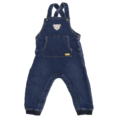 Dungarees (Blue) from Steiff Cotton, Elastane