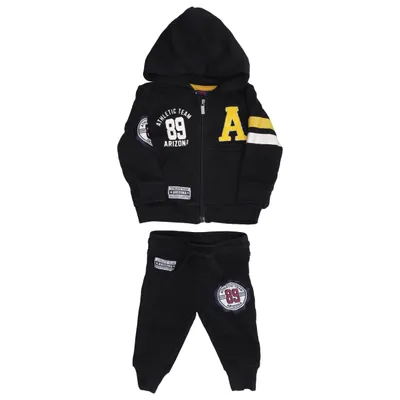 Loungewear (Black, Yellow, White) from Red & Blue Cotton, Polyester