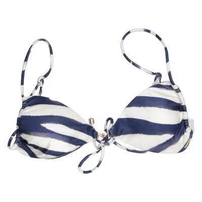 Bikini top (Blauw, Wit) van The Lola Club Elastaan, Polyamide