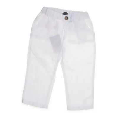 Chinos (White) from L.O.G.G by H&M Cotton, Linen