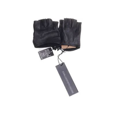 Vingerloze handschoenen (Zwart) van Karl Lagerfeld Leer