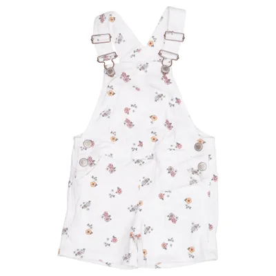 Dungaree shorts (White, Multicolored) from Dopo Dopo Baby Cotton, Elastane