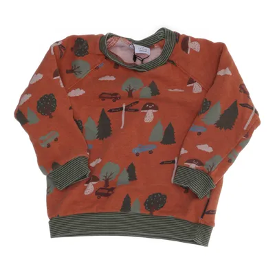 Collegetröja (Orange, Grön, Flerfärgad) från Polarn O. Pyret Ekologisk bomull