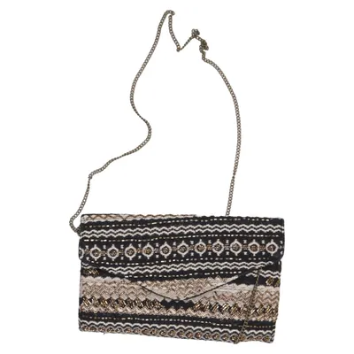 Sac pochette (Noir, Beige) de Sfera Femme Collection Coton, Polyester
