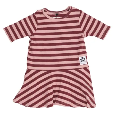 Dress (Pink, Red) from Mini Rodini Cotton, Elastane
