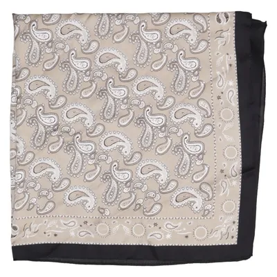 Mouchoir (Beige, Noir) Polyester