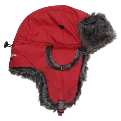 Chapeau de trappeur (Rouge, Gris) de Engelsons Polyester