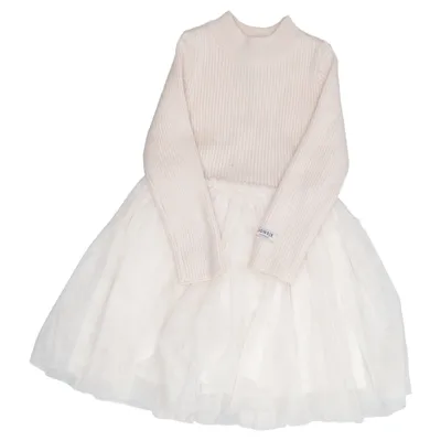 Kjole (Beige) fra Donsje Akryl, Bomuld, Polyester, Uld