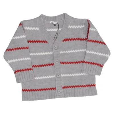 Cardigan (Grå, Rød, Hvid) fra Baby by Lindex Akryl