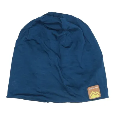 Beanie (Blauw) van Ortovox Lyocell, Wol