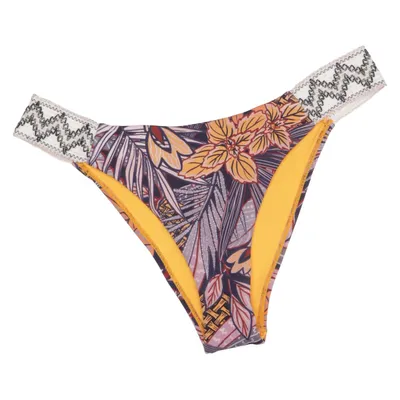 Bikini bottom (Yellow, Multicolored) from Resort Acrylic, Elastane, Metallic fiber, Polyamide, Polyester