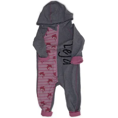 Rompers (Gray, Pink) from iELM Cotton, Elastane