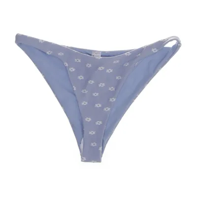 Bikiniunderdel (Blå, Hvid) fra NA-KD Elastan, Polyamid, Polyester