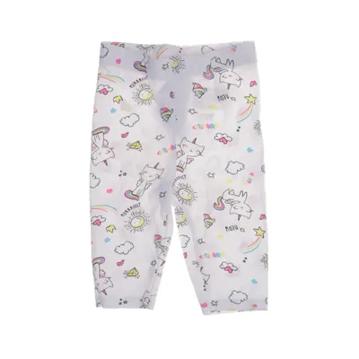 Leggings (Vit, Flerfärgad) från LC Waikiki Bomull, Elastan