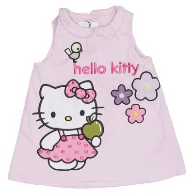 Jurk (Roze, Meerkleurig) van H&M x Hello Kitty Katoen, Elastaan