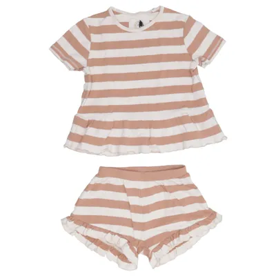 Set (Beige, Vit) från Konges Sløjd Elastan, Modal, Ekologisk bomull