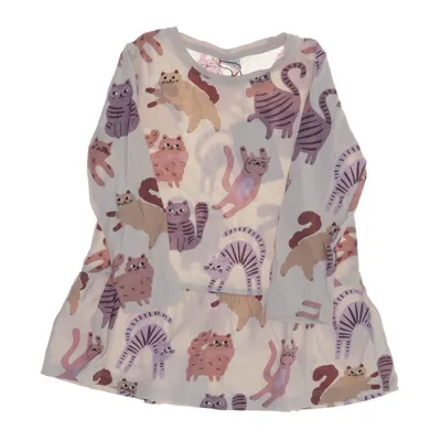 Jurk (Beige, Meerkleurig) van Lindex Kids Katoen