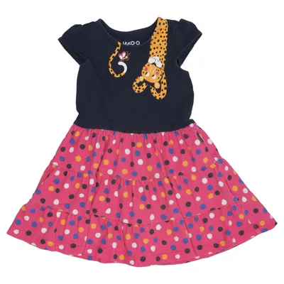 Robe (Rose, Bleu, Jaune) de Jako-O Coton, Élasthane