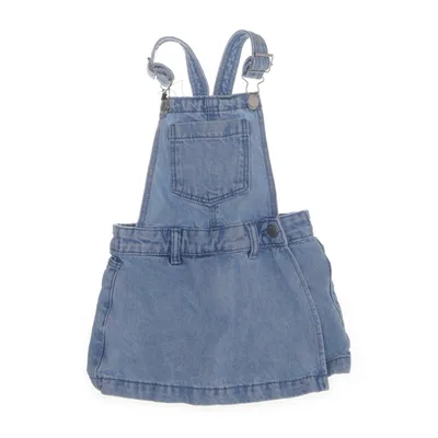 Hängselklänning (Blå) från Hema Ekologisk bomull