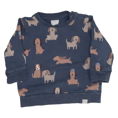 Sweatshirt (Blue, Multicolored) from Lindex Baby Cotton, Elastane