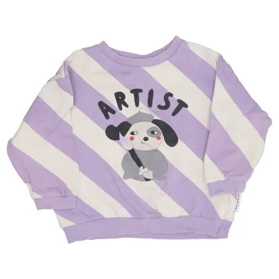 Sweatshirt (Purple, White) from Minories Cotton, Polyester