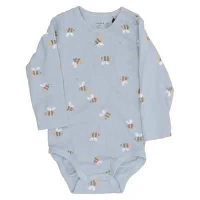 Body (Blå) från Lindex Baby Bomull, Elastan