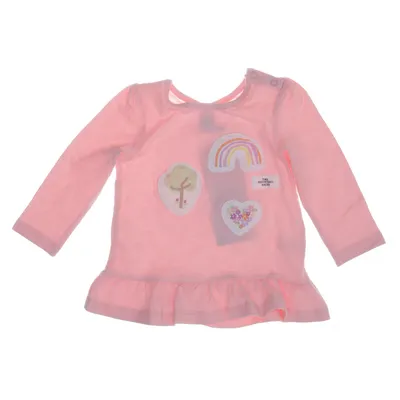 Peplum top (Roze) van Topomini Katoen, Elastaan