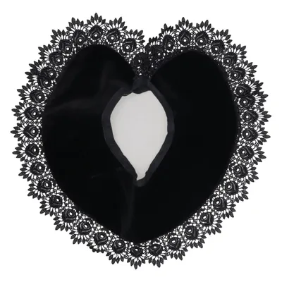 Skjortkrage (Svart) Bomull