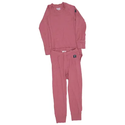 Lange Unterwäsche (Pink) von Polarn O. Pyret Merinowolle
