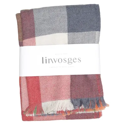 Plaid (Blauw, Rood, Meerkleurig) van Linvosges