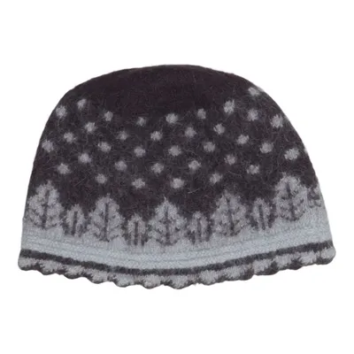 Chapeau (Marron, Gris) de Oleana Laine d'alpaga