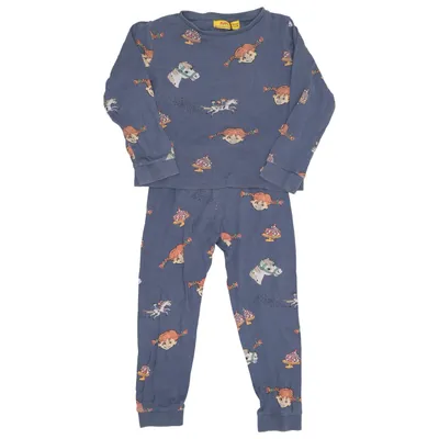Pyjamas (Blå, Flerfärgad) från Pippi Långstrump Bomull