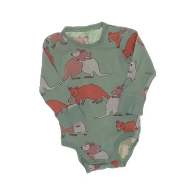 Body (Grön, Flerfärgad) från Lindex Baby Bomull, Elastan