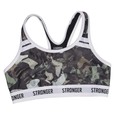 Sports bra (Green, Black, White) from Stronger Elastane, Polyester