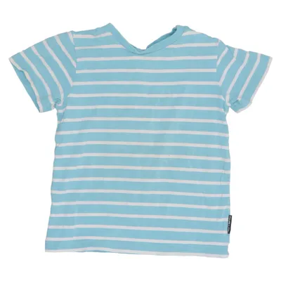 T-shirt (Blauw, Wit) van Polarn O. Pyret Elastaan, Organisch katoen