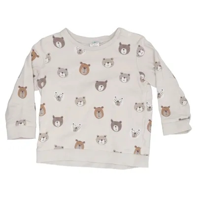 Sweatshirt (Beige) van Lindex Baby Katoen, Elastaan