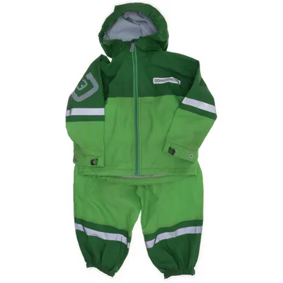 Regnställ (Grön) från Didriksons 1913 Polyester, Polyuretan