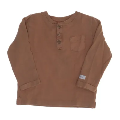 Henley shirt (Bruin) van Newbie by KappAhl Katoen