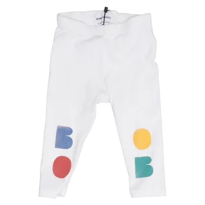 Leggings (White, Multicolored) from Bobo Choses Elastane, Organic cotton