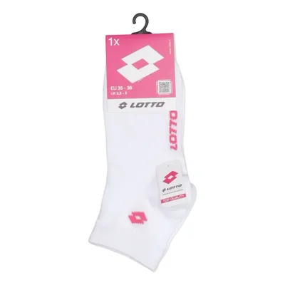 Sokken (Wit, Roze) van Lotto Katoen, Elastaan, Polyester