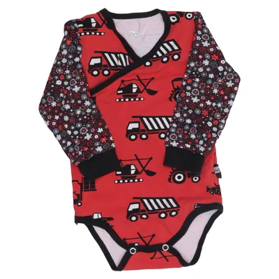 Romper (Rood, Zwart, Wit) van Maxomorra