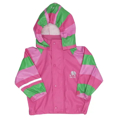 Regnjakke (Pink, Grøn, Flerfarvet) fra Celavi