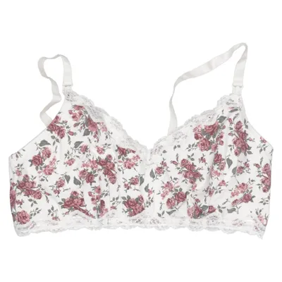 Bralette (White, Red) from Creem Cotton, Elastane