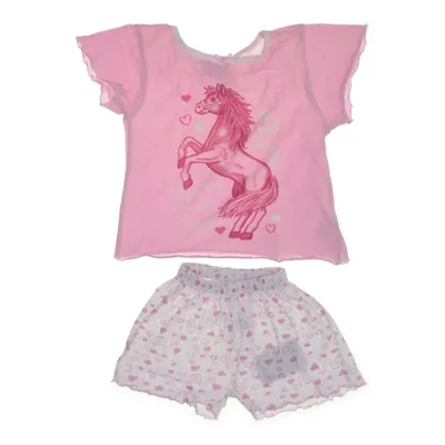 Pyjamasz (Hvid, Pink) fra Okay Bomuld