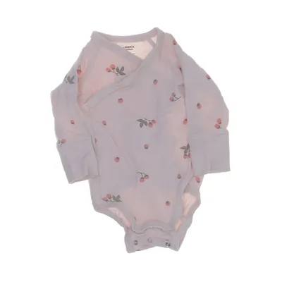 Body (Beige, Röd) från Lindex Newborn Bomull, Elastan